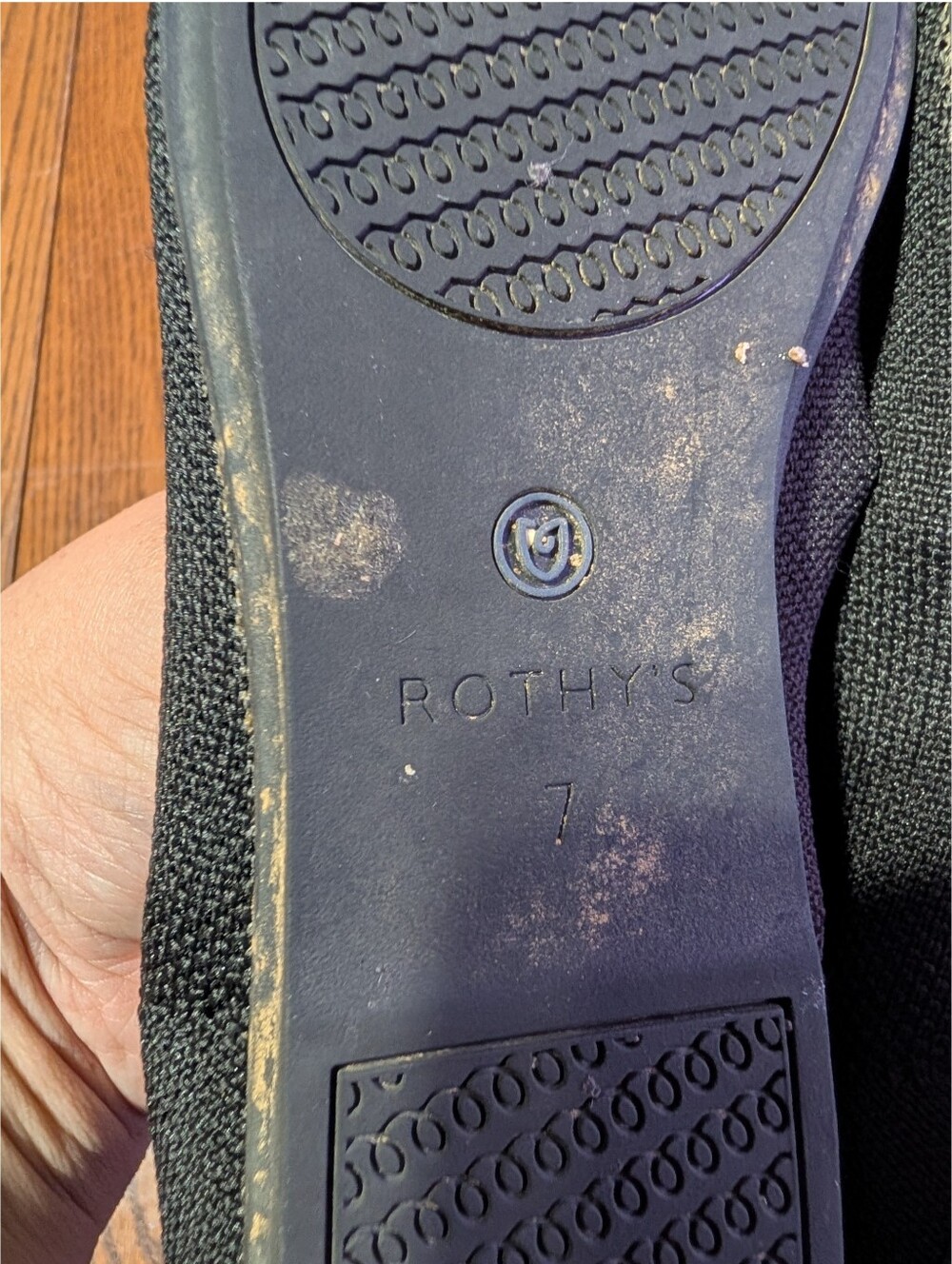 Rothy's Black Rounded Toe Flats - Picture 10 of 10